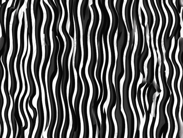 Paski zebry są czarno-białe na tym generatywnym zdjęciu