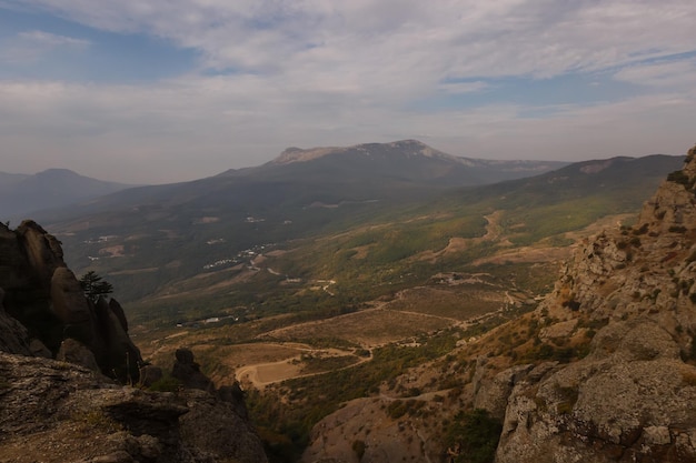 Pasmo Górskie Demerdzhi Widok Na Dolinę