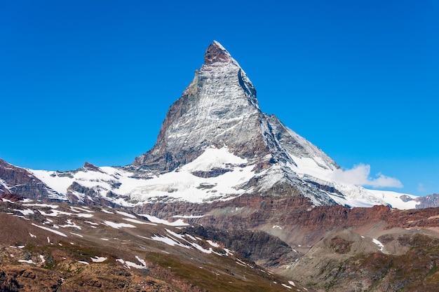 Pasmo górskie Matterhorn w Szwajcarii