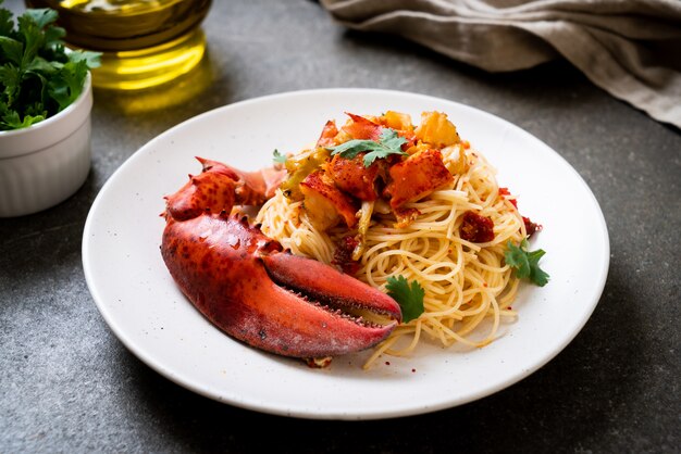 Pasta all&#39;astice lub Lobster spaghetti