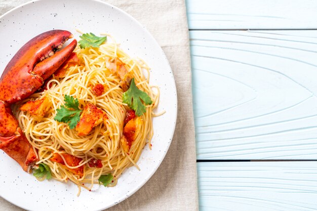 Pasta all&#39;astice lub Lobster spaghetti