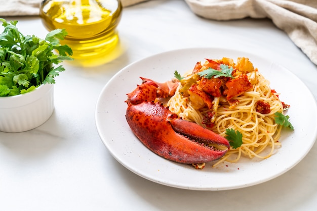 Pasta all&#39;astice lub Lobster spaghetti