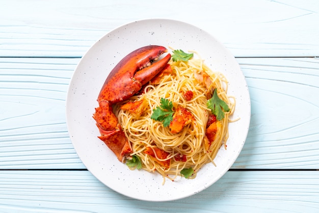 Pasta all&#39;astice lub Lobster spaghetti