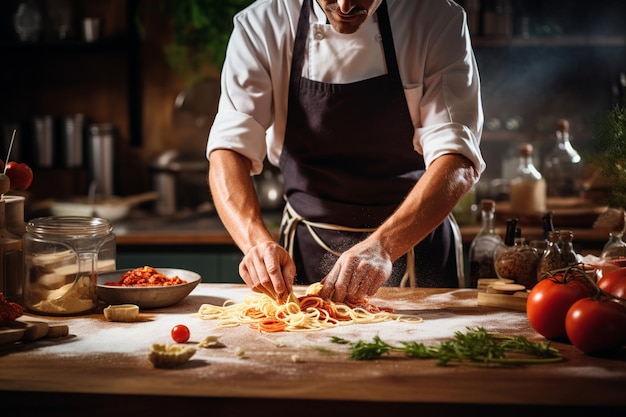 Pasta_Perfection_Wooden_Table