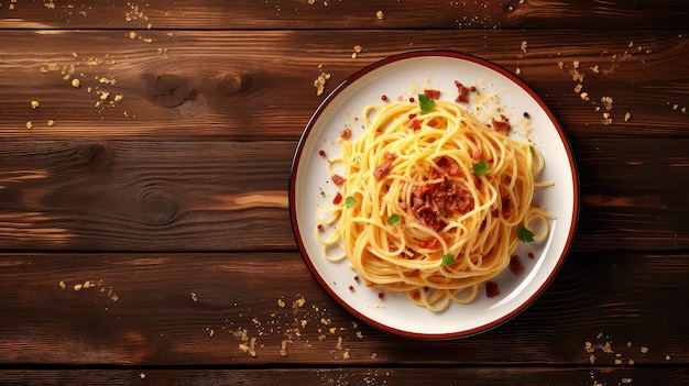 Pasta, pięknie ugotowane włoskie jedzenie.