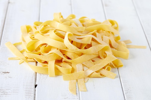 Pasta z bliska na stole