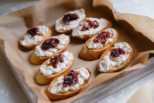 Pasta z tuńczyka Bruschetta Party Snack