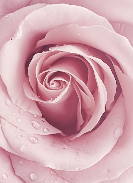 Pastelowa róża kwitnąca róża vintage kwiatowy tło i piękno natury