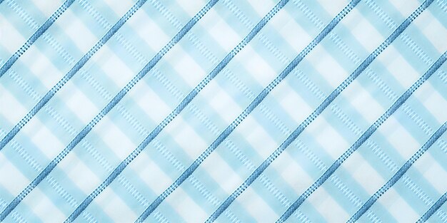 Zdjęcie pastelowy kobaltowy niebieski i biały bezszwowy ukośny tekstylny wzór kratki