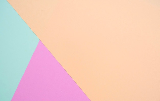 Pastelowy kolor tekstury papieru na tle pusty papier teksturowanej tło makieta papeterii minimalne kształty geometryczne