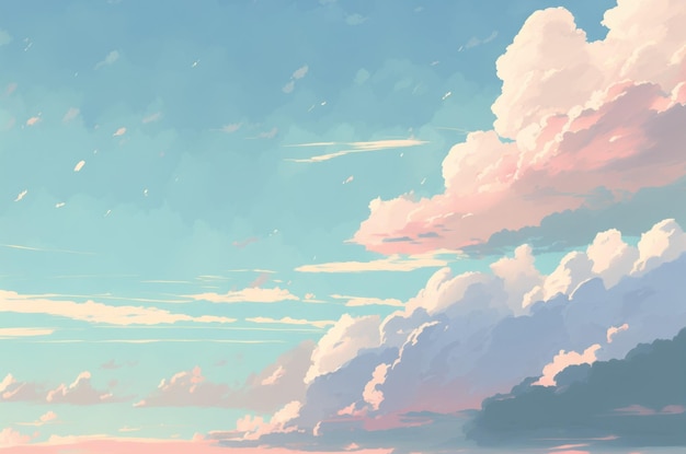 Pastelowy kolor tła nieba Ilustracyjny projekt graficzny