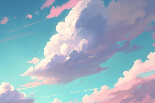 Pastelowy kolor tła nieba Ilustracyjny projekt graficzny