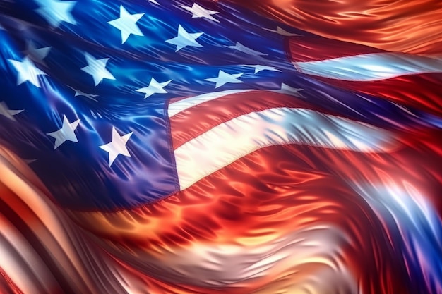 Patriotyczna flaga amerykańska streszczenie tło