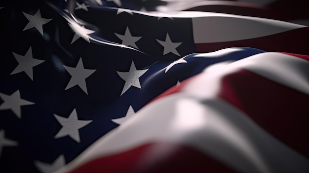 Patriotyczne Flaga Amerykańska Macha Piękne Tło Koncepcja Święta Pracy