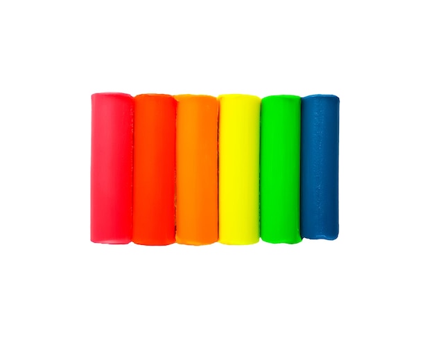 Patyczki z plasteliny w różnych kolorach