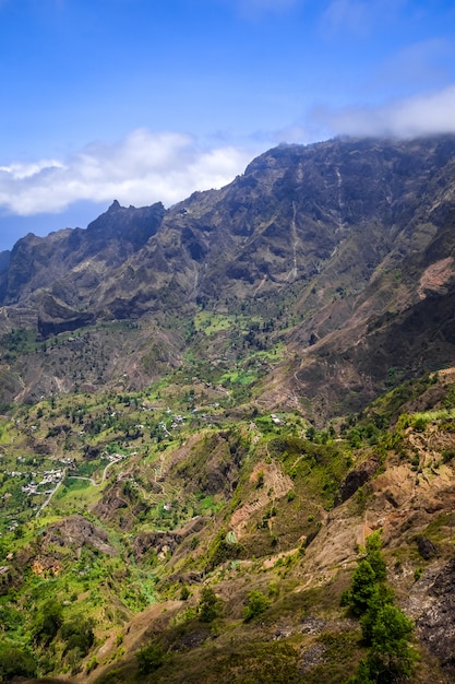 Paul Valley krajobraz na wyspie Santo Antao, Wyspy Zielonego Przylądka, Afryka