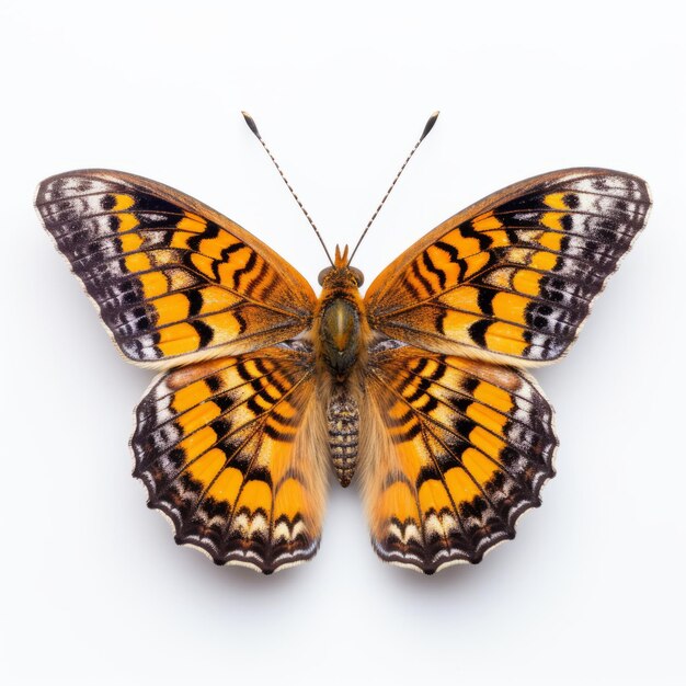 Pearl Crescent Butterfly Symetryczna fotografia timelapse w stylu Nadav Kander