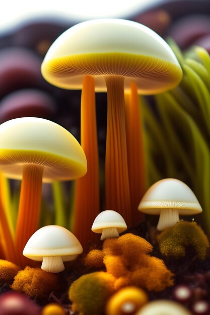 Zdjęcie pęczek grzybów shimeji