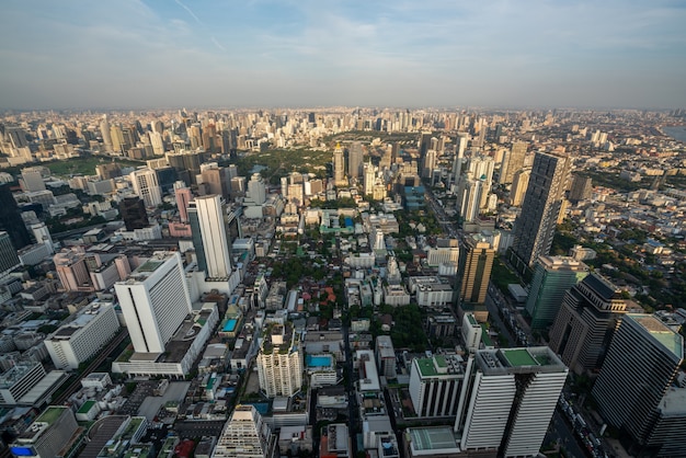 Pejzaż miejski i linia horyzontu Bangkok miasto, Tajlandia.