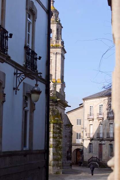 Pejzaż miejski z katedrą Lugo