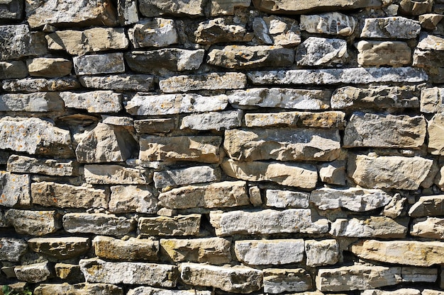 Zdjęcie pełna kadra kamiennej ściany