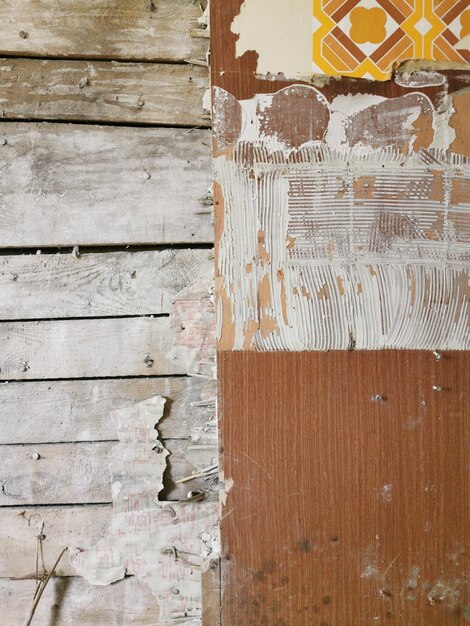 Zdjęcie pełna kadra ściany drewnianej