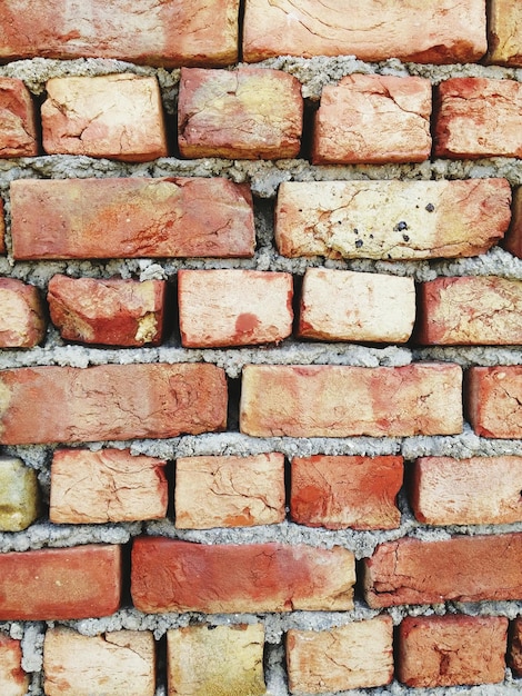 Pełna kadra ściany z cegły