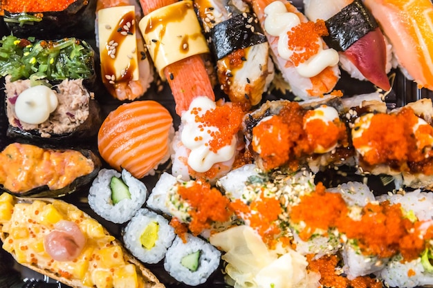 Pełna kadra sushi