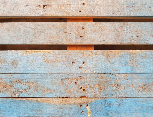 Pełna rama rocznik drewniana błękitna drewniana deska dla tła i powierzchni tekstury.