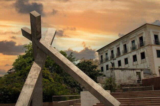 Pelourinho Historyczne Centrum Miasta Salvador Bahia Brazylia.