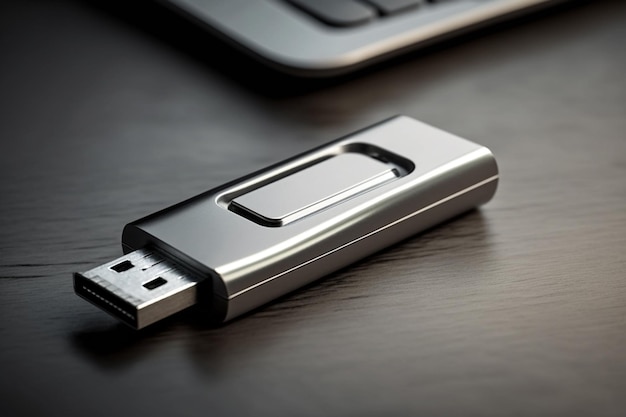 Pendrive na stole USB Memory Flash Drive lepiej znany jako pendrive to urządzenie składające się z pamięci flash, która posiada funkcję przechowywania danych w rozmiarach GB