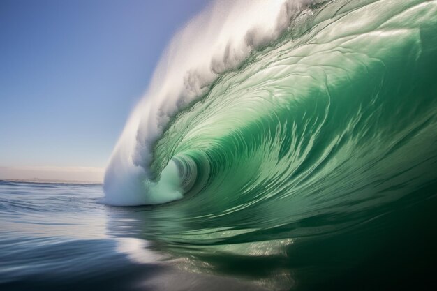 Perfekcyjna fala oceaniczna Fotografia zwierząt morskich