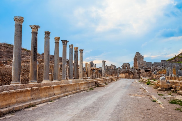 Zdjęcie perge anatolijskie miasto antalya