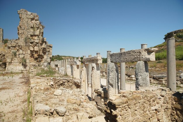 Perge Starożytne miasto w Antalyi Turkiye