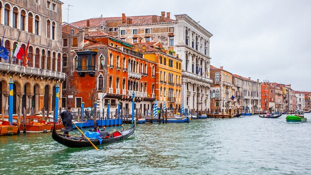 Perspektywa Canal Grande w Wenecji, Włochy