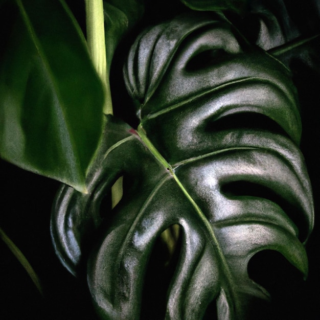 Philodendron to duży rodzaj roślin kwiatowych z rodziny Araceae Anthurium uprawiane jako rośliny ozdobne i domowe Las deszczowy Zielony aksamit biała żyła kształt serca liście ogromny liść