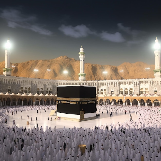 Photo Artistic of Kaaba Journey to hadżdż w świętej mekce wysokiej jakości zdjęcie wysokiej jakości zdjęcie