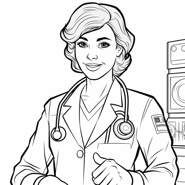 photo kobieta lekarz lekarz w mundurze medycznym ze stetoskopem i skrzyżowanymi ramionami na piersi uśmiecha się