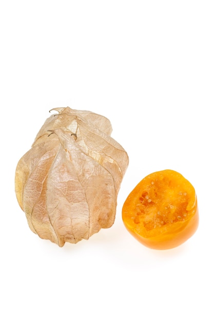 Physalis na białej powierzchni