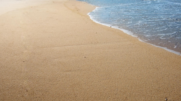 Piaszczysta plaża z błękitnym oceanem