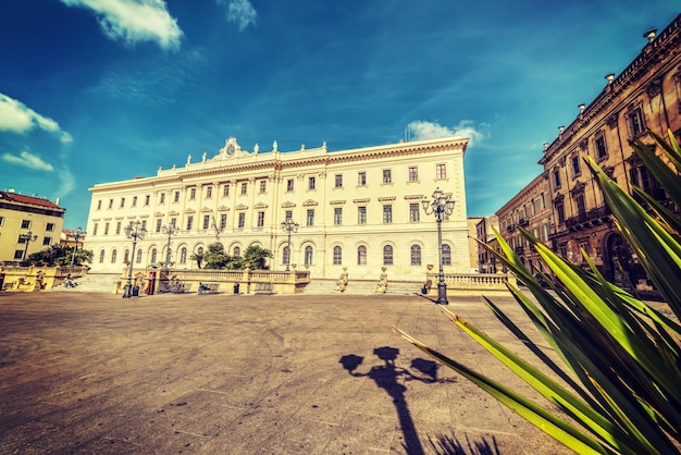 Piazza d'Italia w Sassari na Sardynii