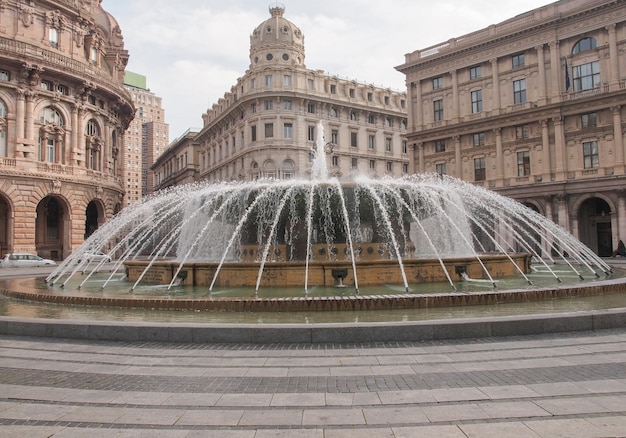 Piazza de Ferrari w Genui