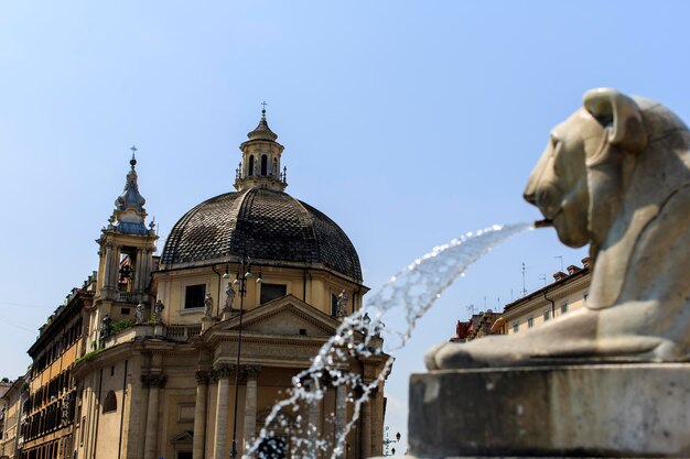 Piazza del Popolo w Rzym Włochy