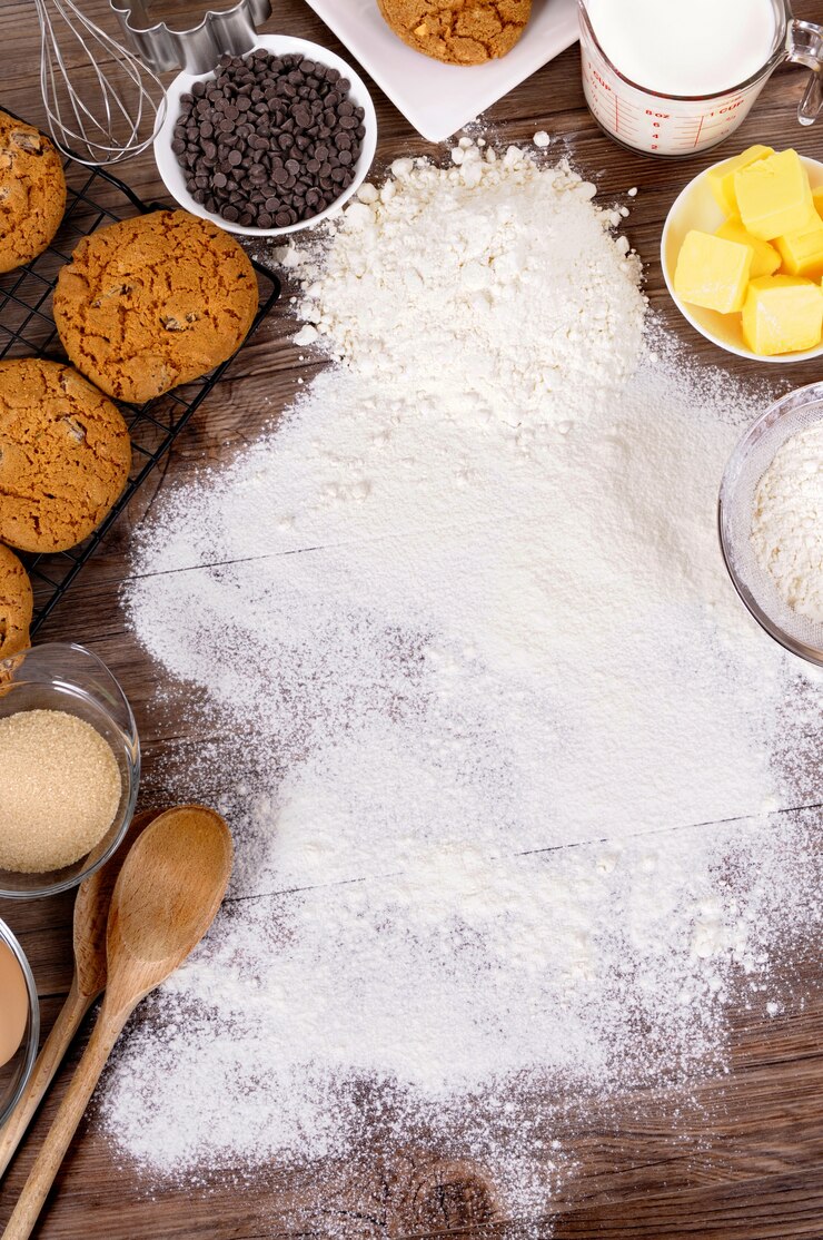 Zdjęcie pieczenie ciasteczek ze składnikami