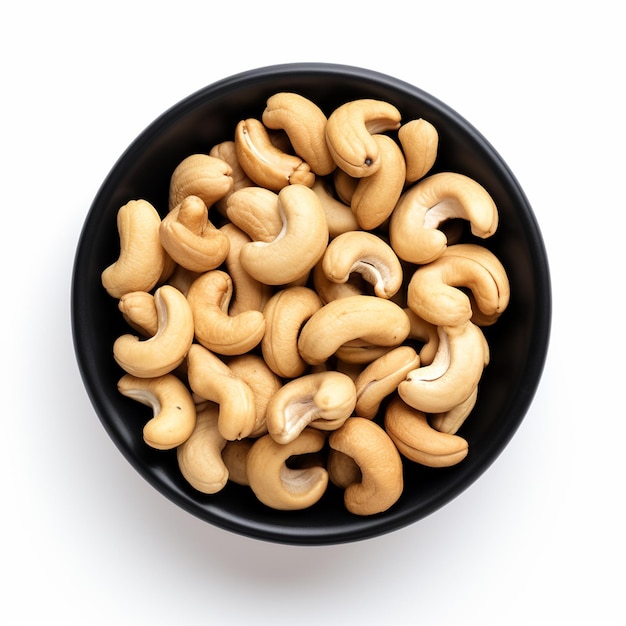 Pieczone orzechy cashew cała koncepcja zdrowa żywność
