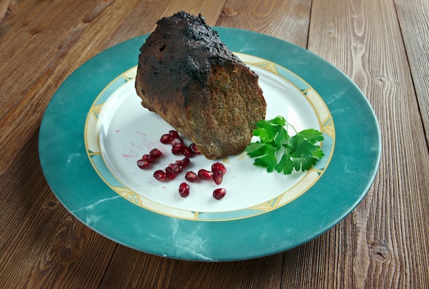 Pieczony Filet Scotch. Pieczone Mięso Na Szkockim