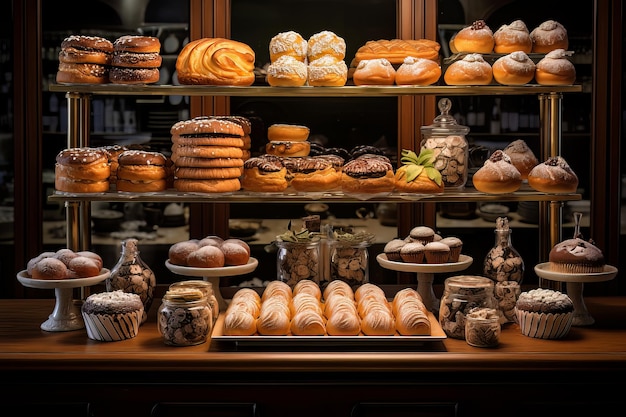 Piekarnia zachwyca wystawą ciastek