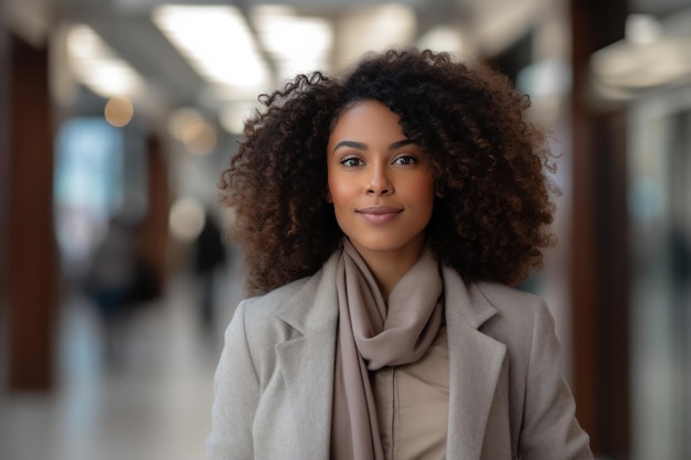 Piękna Afroamerykanka bizneswoman