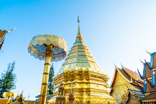 Piękna Architektura Przy Watem Phra Który Doi Suthep W Chiang Mai