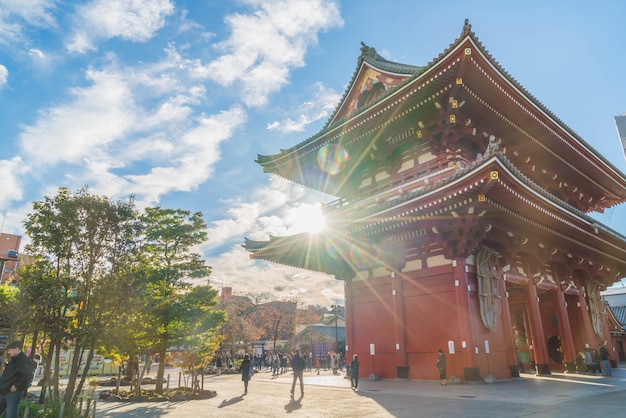 Piękna Architektura W świątyni Sensoji